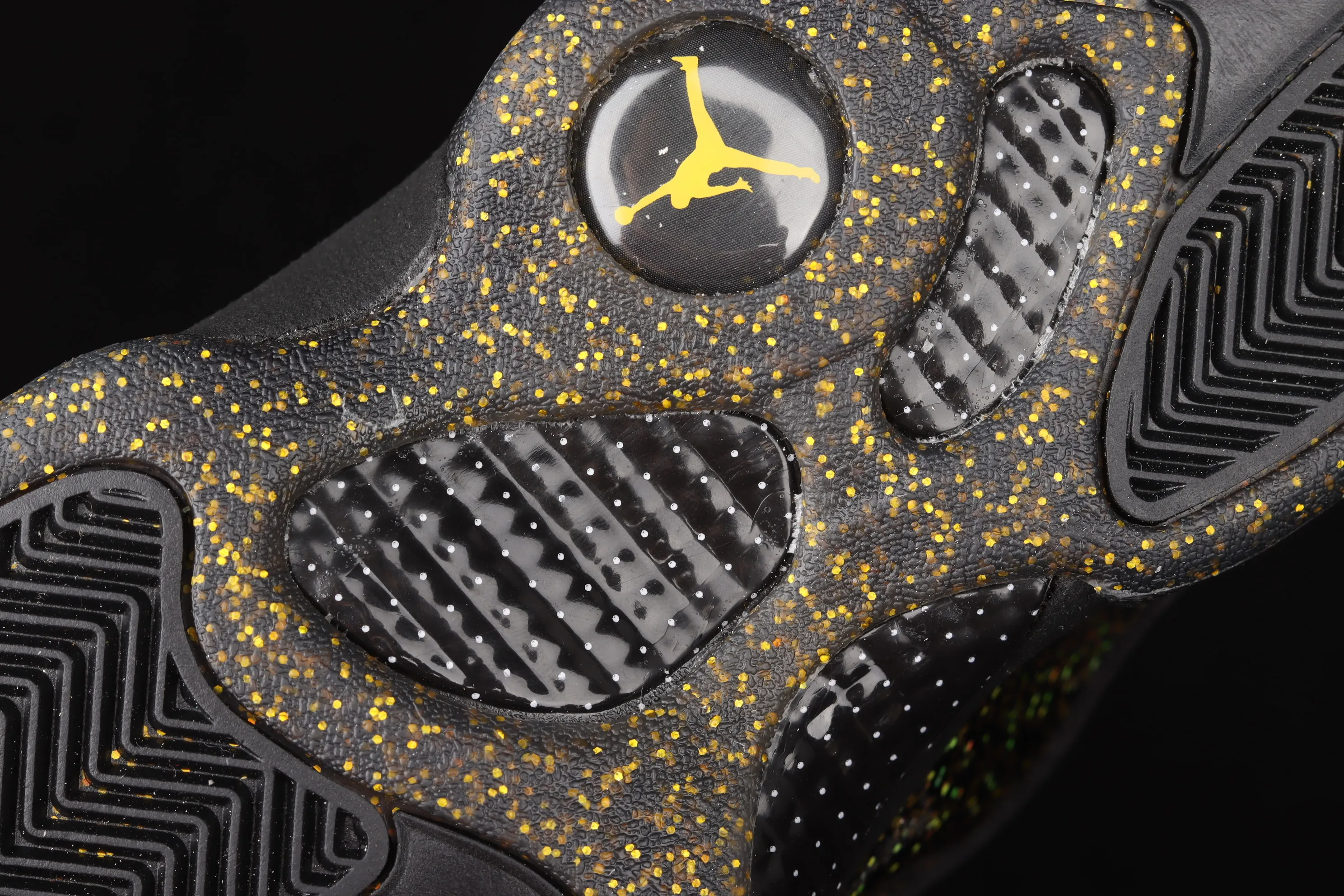 All categories Air Jordan Jordan series basketball shoes Air Jordan 13 G version Air Jordan 13 GS "Black Gold" AJ13 Joe 13 black stars DC9443-007